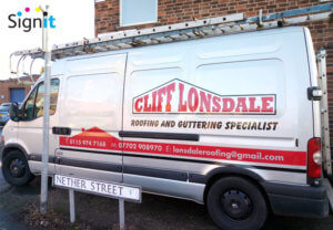 van graphics, sign writers nottingham, vinyl van graphics