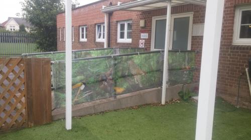 Grange school mesh banners