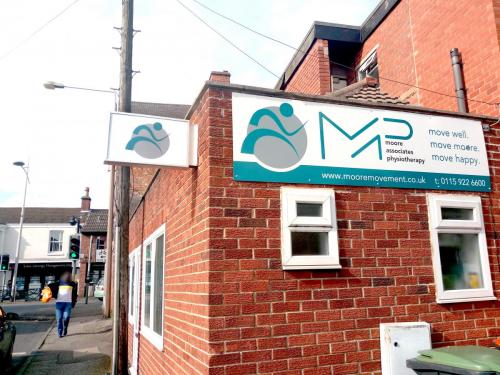 Moore Physio Outdoor Signs